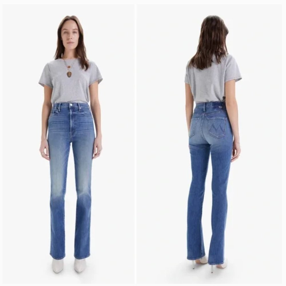 COPY - MOTHER High Waisted Smokin Double Heel in Beyond The Sky Size 27